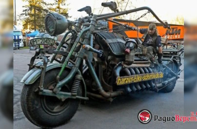 Panzerbike: мотоцикл с двигателем от танка Т-55