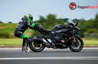 Новый рекорд скорости на мотоцикле Kawasaki Ninja H2 SX.