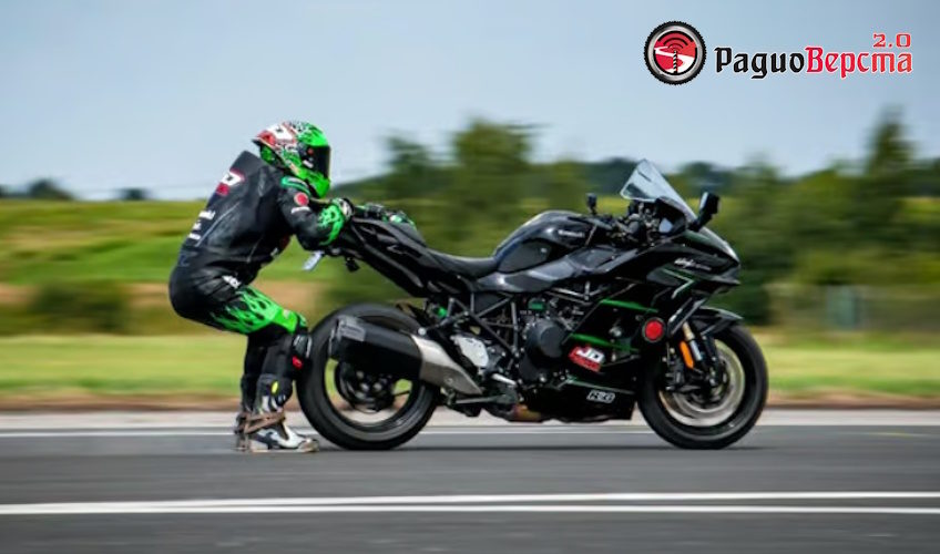 Новый рекорд скорости на мотоцикле Kawasaki Ninja H2 SX.